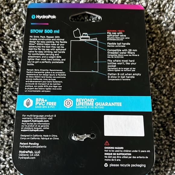 Hydrapak 500 ml flexible bottle - Picture 3 of 4